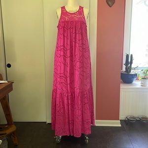 Maeve by Anthropology, BELROSE EYELET MAXI DRESS: Med